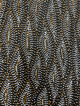 Load image into Gallery viewer, Seed Dreaming story painting by Marshall Jangala Robertson 180cm x 70cm, Central Desert Aboriginal art close up
