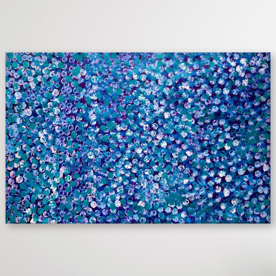 "Bush Plum" Stephen Martin Pitjara 144cm x 93cm