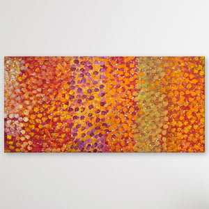 "Bush Plum" Stephen Martin Pitjara 173cm x 90cm