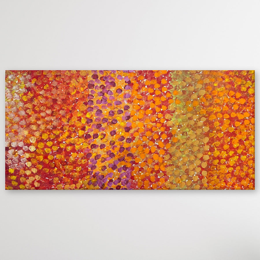 "Bush Plum" Stephen Martin Pitjara 173cm x 90cm