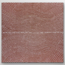 Load image into Gallery viewer, Bush Onion painting by Tansy Martin 120 x 115 cm Aboriginal art canvas depicting bush tucker story
