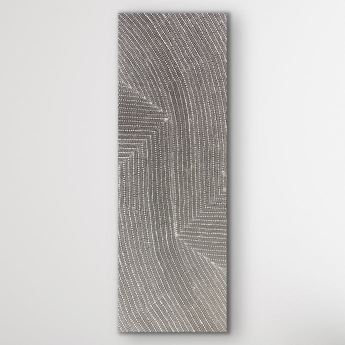 tansy martin bush onion aboriginal art painting indigenous australian artwork central desert dreaming 50x148cm