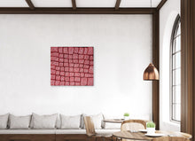 Load image into Gallery viewer, "Tingari" by Thomas Tjapaltjarri in contemporary dining room setting - authentic Indigenous Australian artwork, 96cm x 87cm
