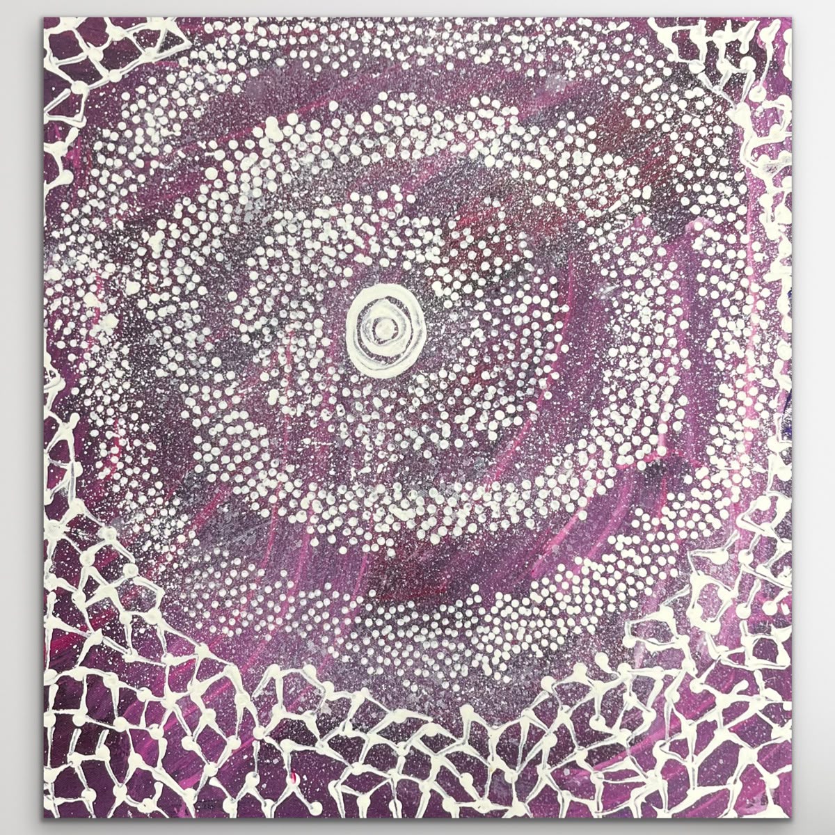 "Water Dreaming" Maureen Nampijinpa Hudson 41cm x 39cm