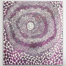 Load image into Gallery viewer, "Water Dreaming" original Aboriginal painting by Maureen Nampijinpa Hudson, 41cm x 39cm - authentic Indigenous Australian artwork
