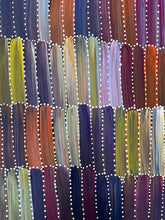 Load image into Gallery viewer, Detailed dot painting Yam Dreaming&quot; by Jeannie Mills Pwerle, Australian Indigenous artwork painted with colourful precision strokes
