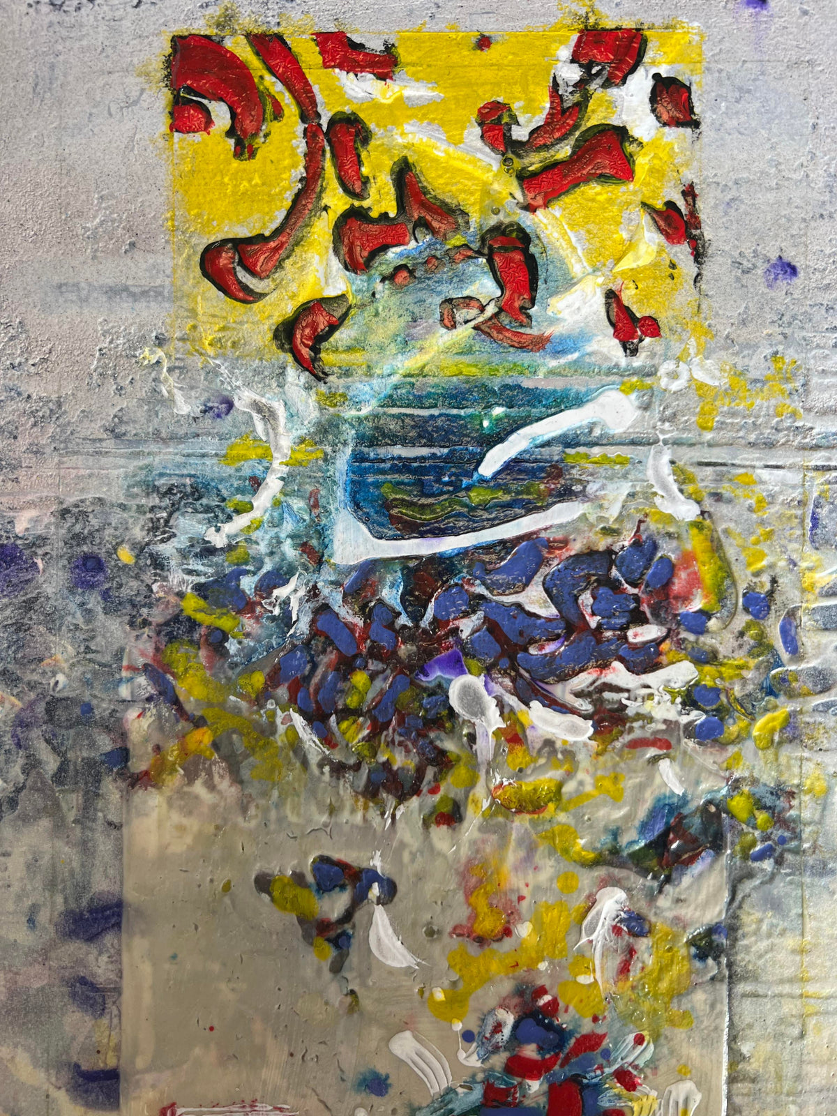 "Prayer for the Drunken Buddha" original Aboriginal painting by Original painting by Thomas Gleghorn - authentic Indigenous Australian artwork
