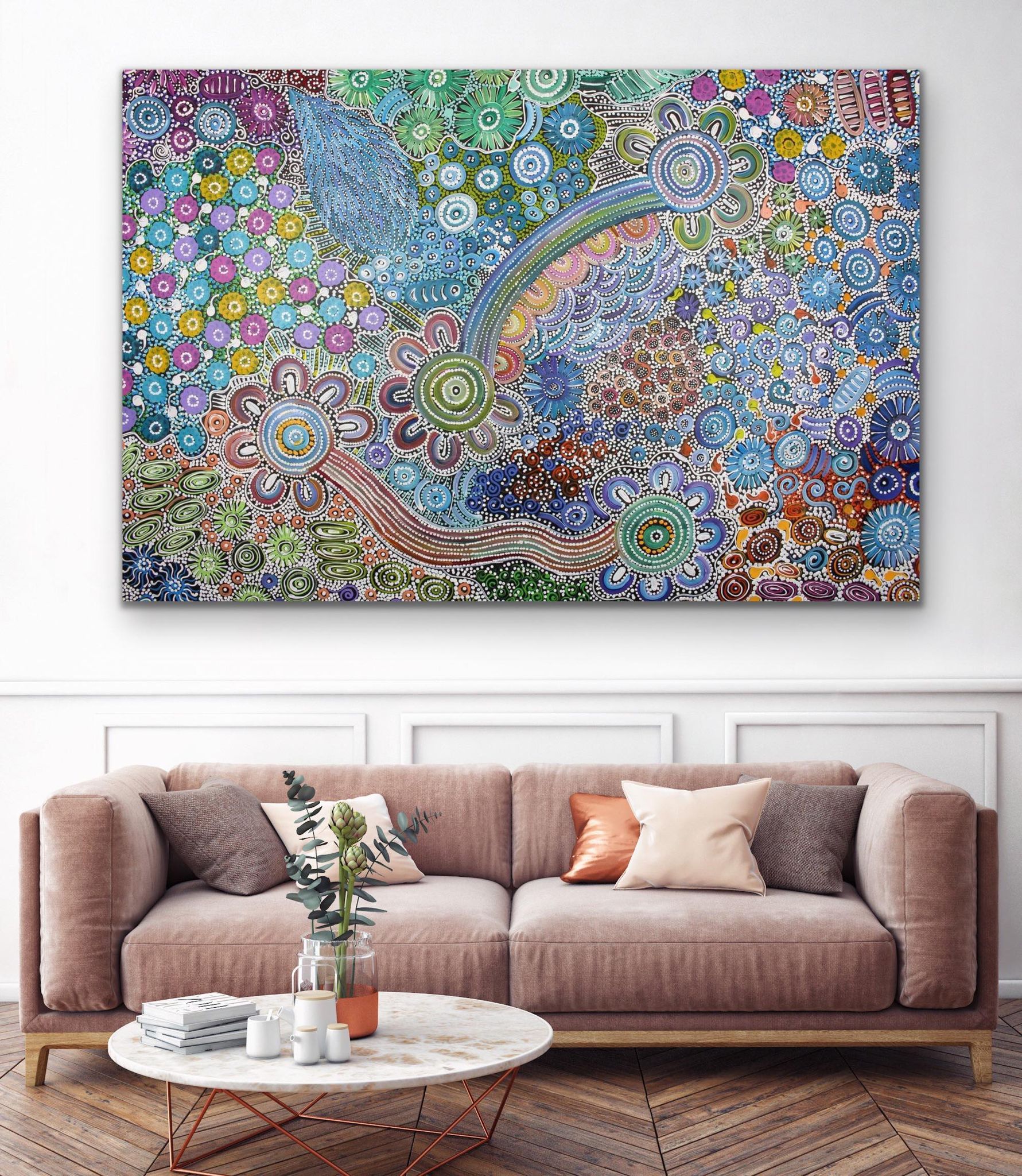 bernadine johnson kemarre womens dreaming traditional aboriginal print art by farquhar exclusive