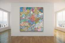 Load image into Gallery viewer, &quot;Awelye&quot;  Karen Bird Ngale 189cm x 198cm
