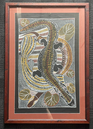 Original Arnhem land painting Framed (Pick up only) 8