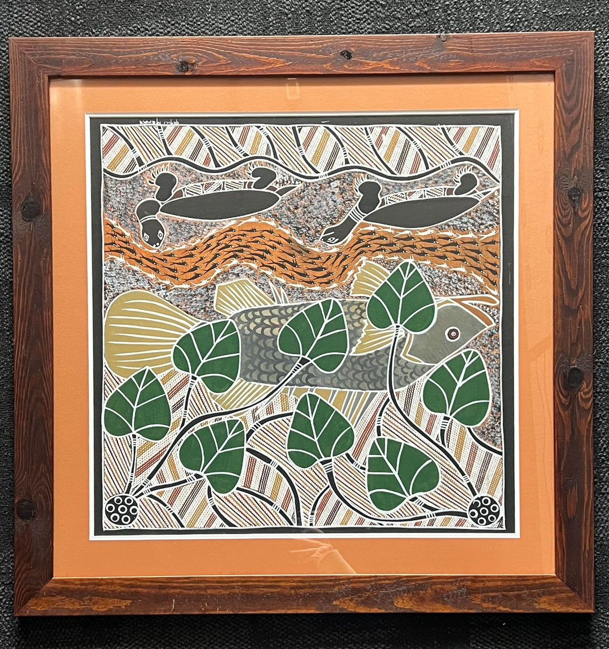 Original Arnhem land painting Framed (Pick up only) 3