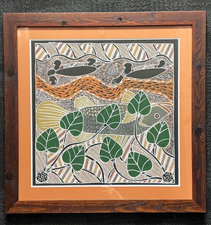 Original Arnhem land painting Framed (Pick up only) 3