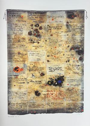 "Manuscript" Limited Edition Numbered Print and Artist Proofs by Thomas Gleghorn