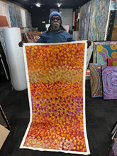 Load image into Gallery viewer, &quot;Bush Plum&quot; Stephen Martin Pitjara 173cm x 90cm *
