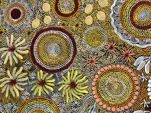 Load image into Gallery viewer, &quot;Budgerigar Dreaming&quot; Julieanne Nungurrayi Turner 73cm x 116cm
