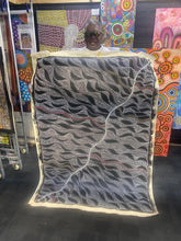 Load image into Gallery viewer, Collectible Aboriginal dot painting Seed Dreaming by Marshall Jangala Robertson with graceful dots and cultural resonance
