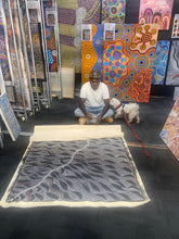 Load image into Gallery viewer, Cultural depth in Aboriginal art: Seed Dreaming by Marshall Jangala Robertson with refined dot patterns and ancestral storytelling
