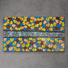 Load image into Gallery viewer, &quot;Fire Dreaming&quot; Alison Daniels 90cm x 144cm colourful contemporary indigenous artwork
