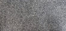 Load image into Gallery viewer, Marshall Jangala Robertson cultural dot painting Seed Dreaming featuring refined rhythm and ancestral story in dots
